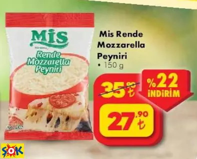 MİS RENDE MOZZARELLA PEYNİRİ